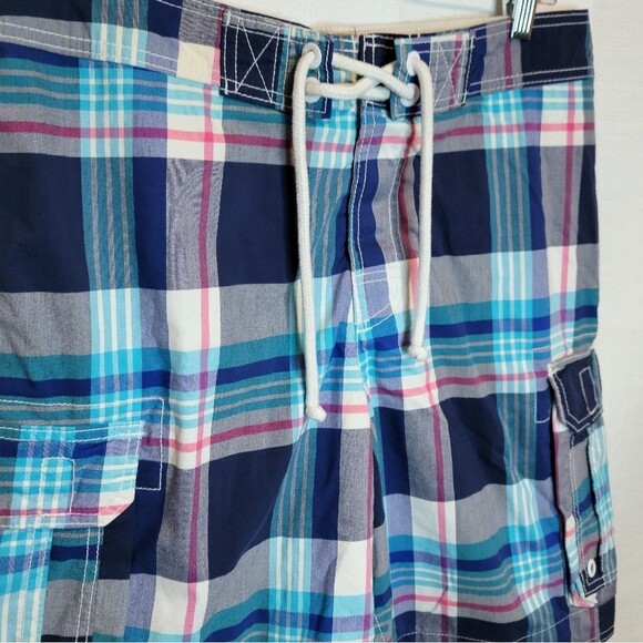 Hollister Plaid 8" Swim Trunks Board Shorts Size Medium - Picture 3 of 9